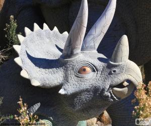 yapboz Triceratops kafa